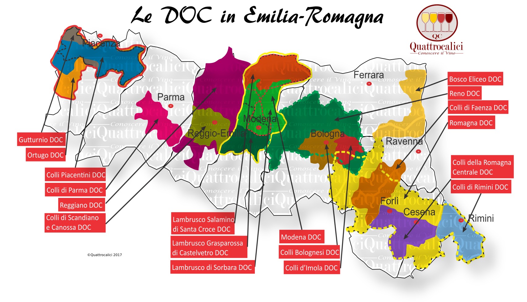Le DOC in Emilia-Romagna