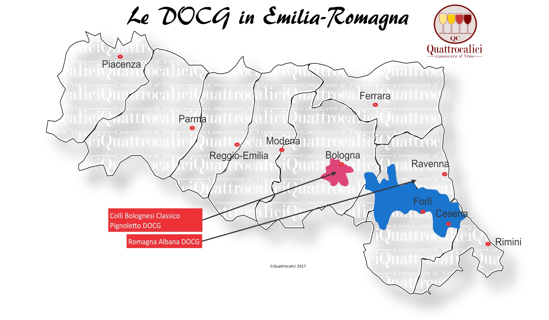 Le DOCG in Emilia-Romagna