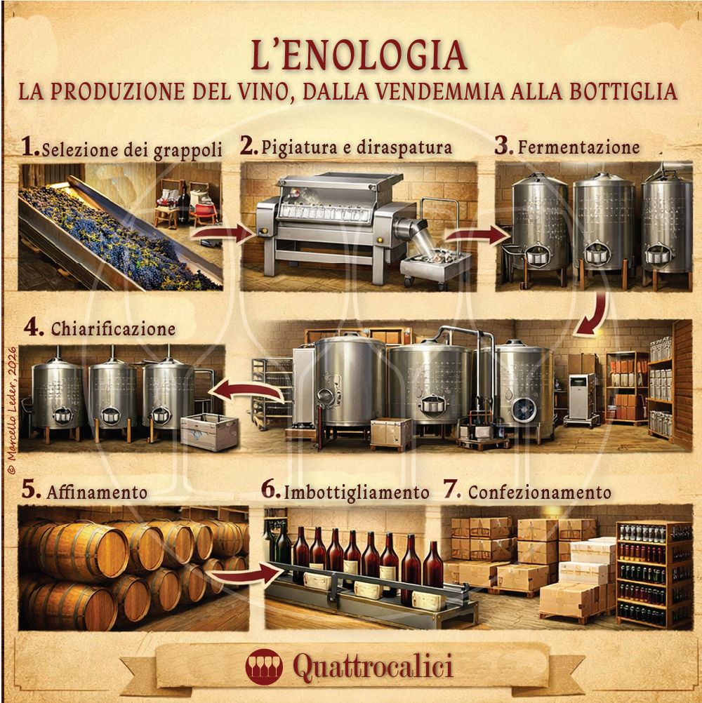 L'enologia e la produzione del vino