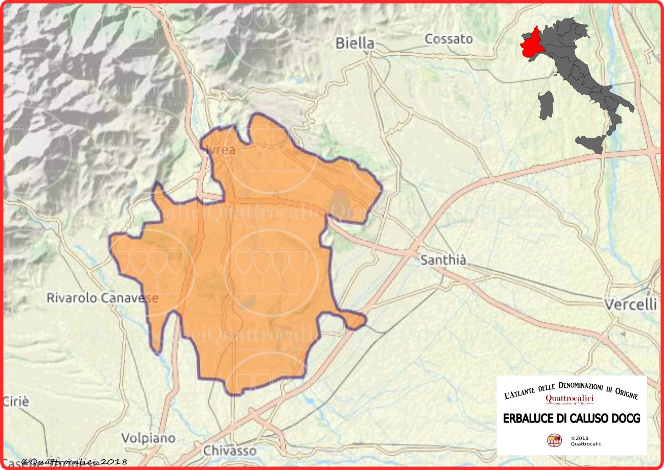 Cartina Erbaluce di Caluso DOCG