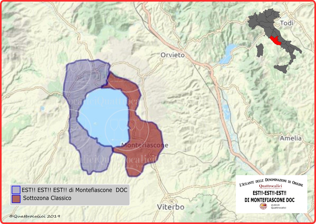 Est!! Est!! Est!! Di Montefiascone DOC Cartina Denominazione