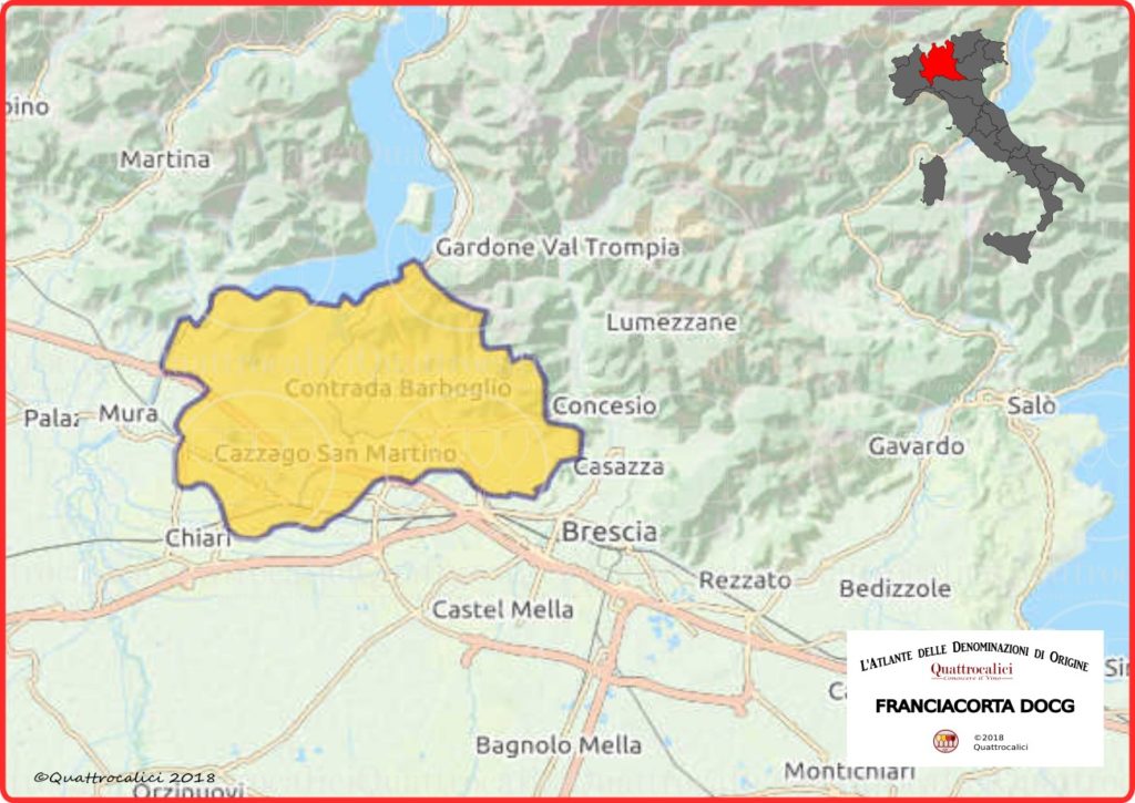 Franciacorta DOCG Cartina