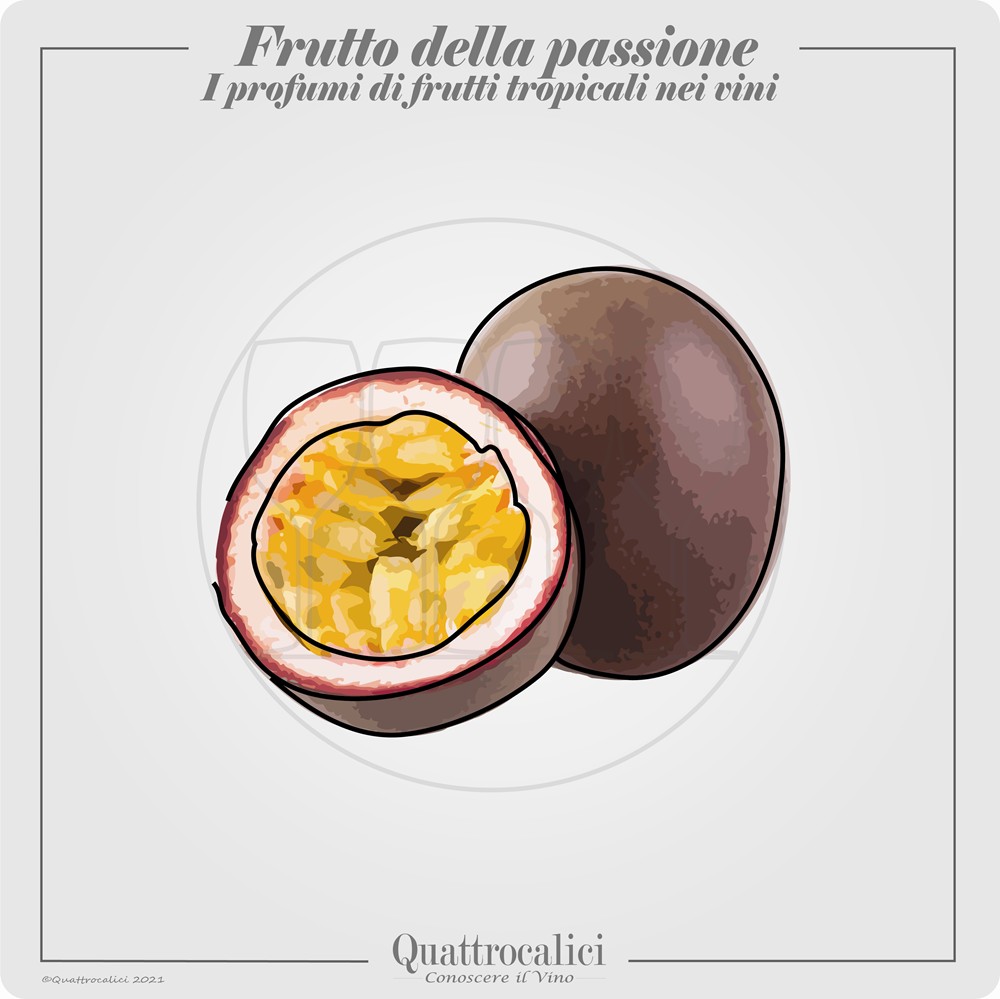 Il profumo di frutto della passione nei vini