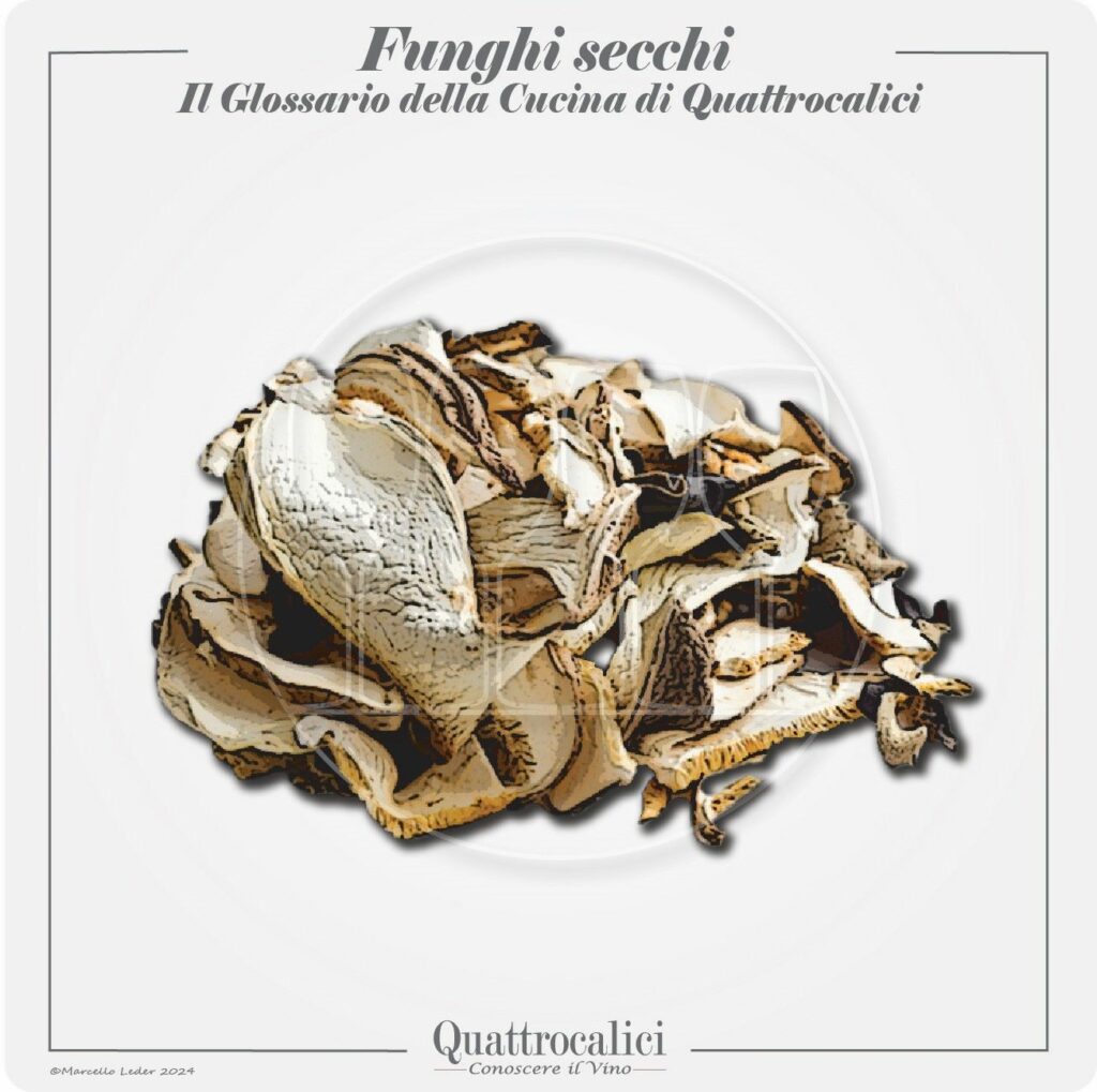 i funghi secchi in cucina
