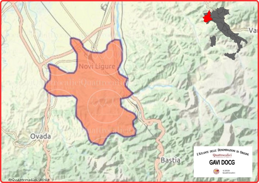 Cartina Cortese di Gavi DOCG