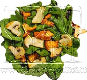 Insalata di spinaci e champignon