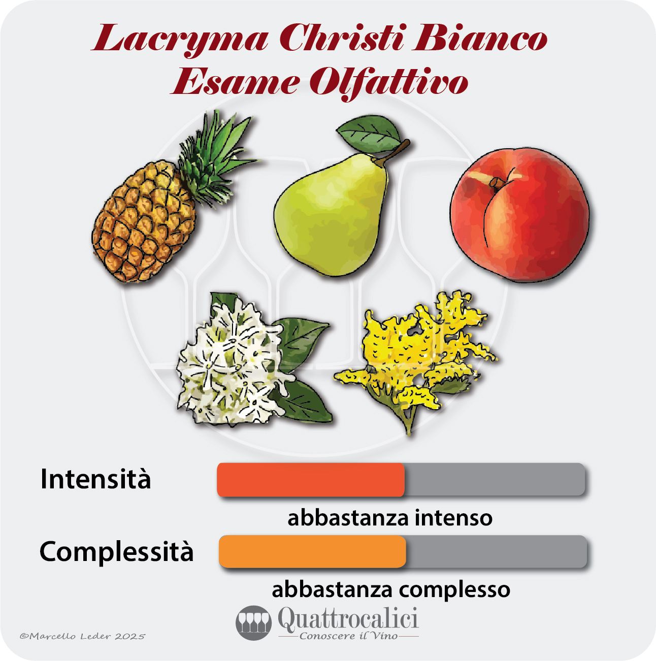 L'esame olfattivo dei vini Lacryma Christi bianco