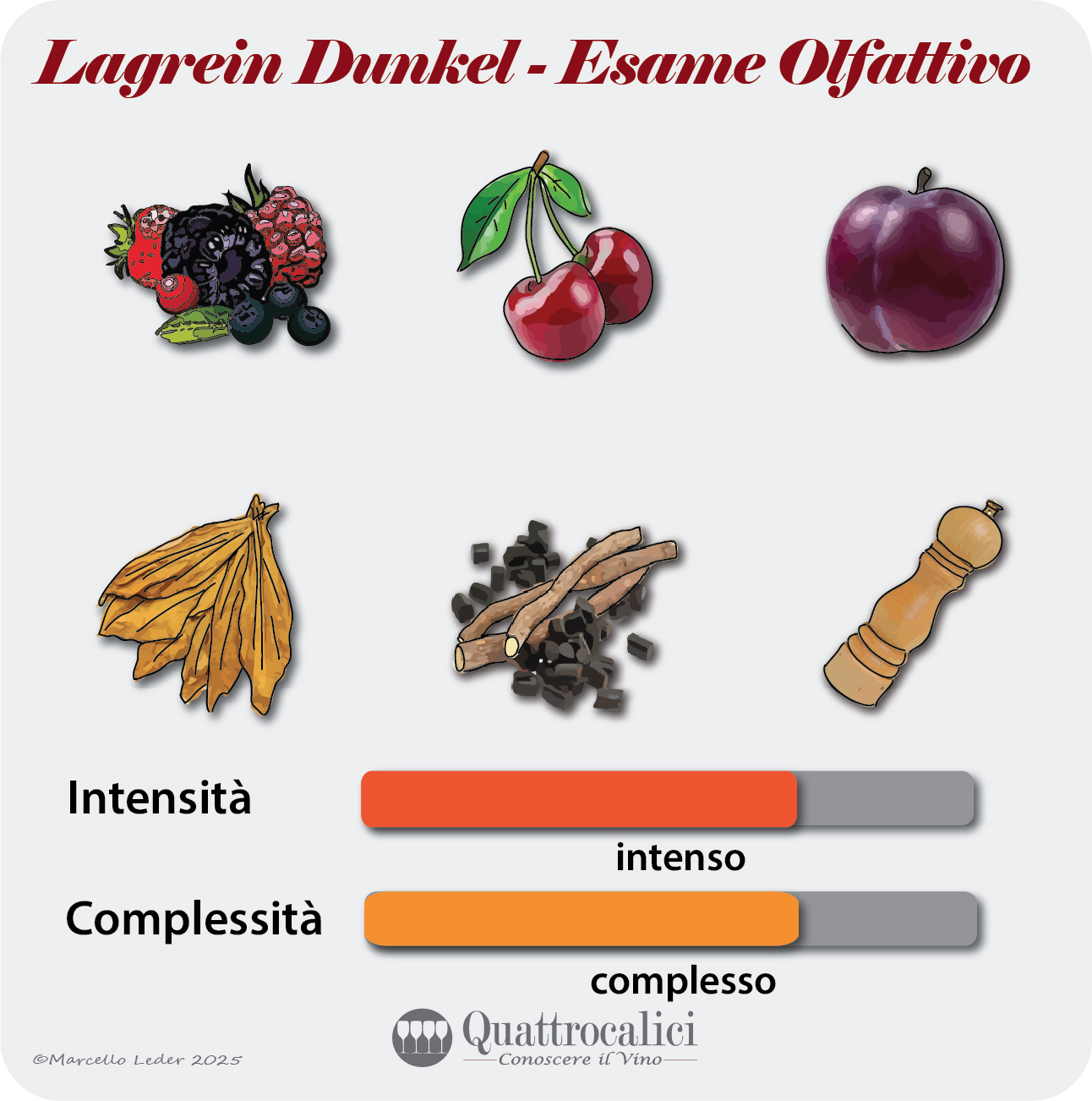 L'esame olfattivo dei vini Lagrein Dunkel