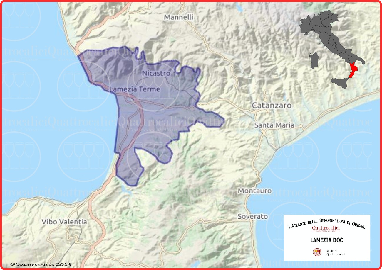 Lamezia DOC Cartina