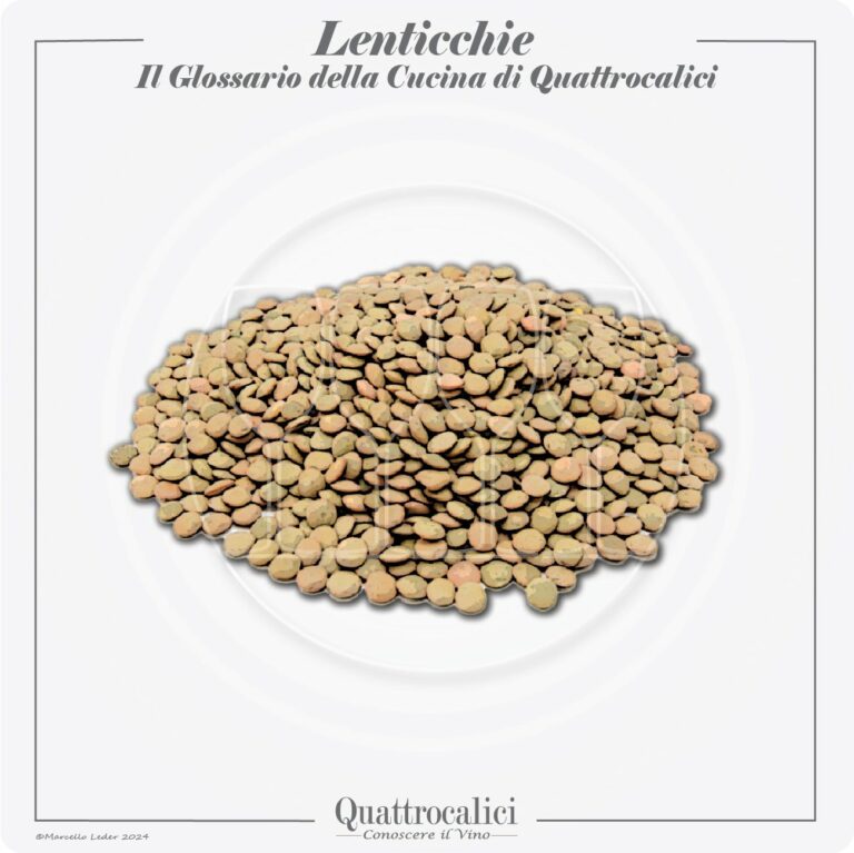 le lenticchie in cucina e con i vini