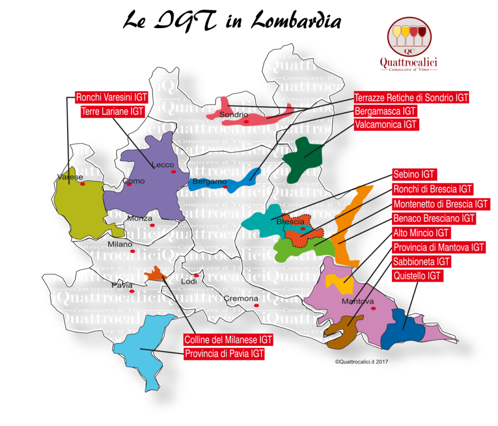 Lombardia Quattrocalici Le Regioni del Vino