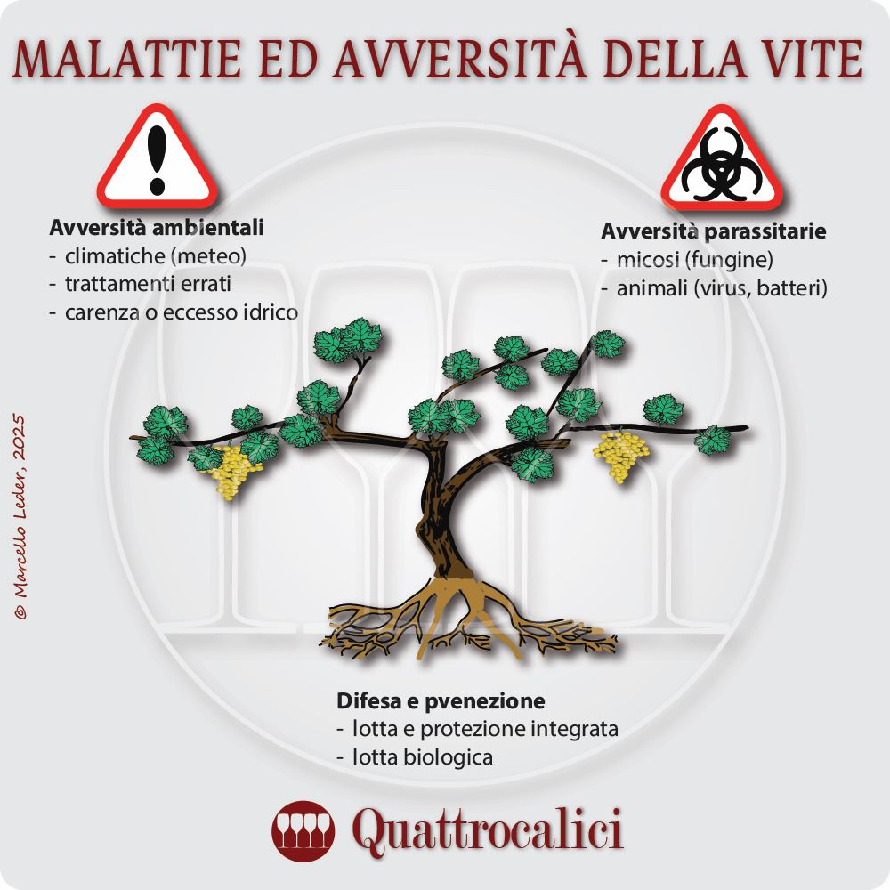 le malattie e le avversità della vite