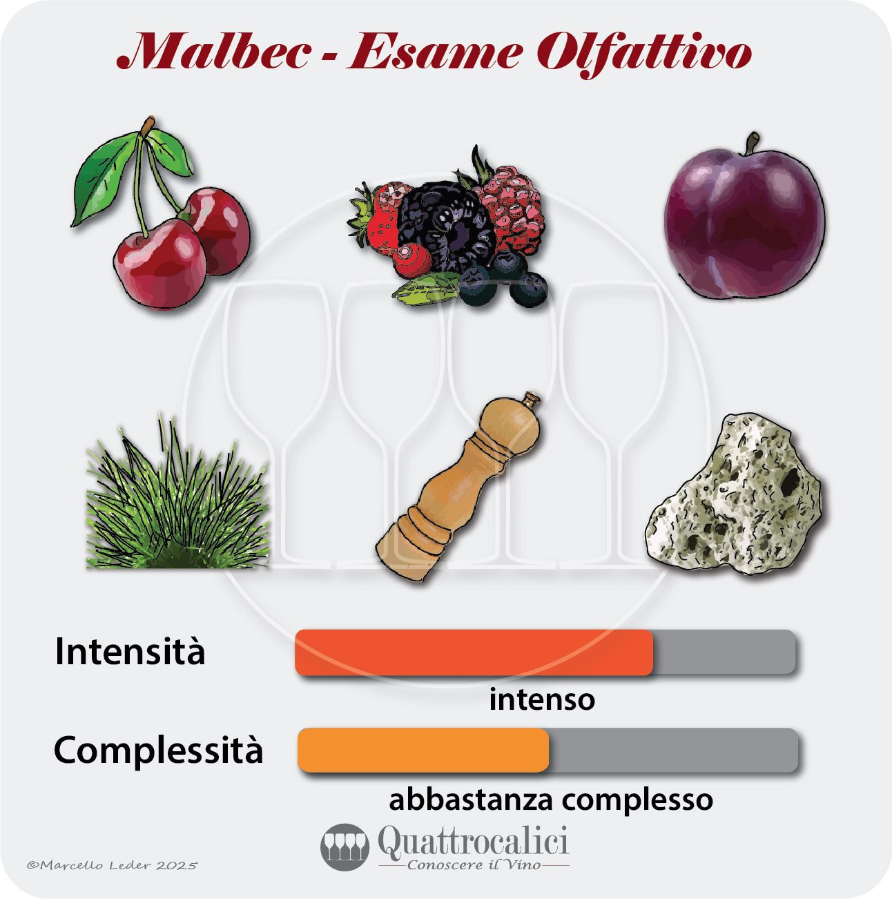 L'esame olfattivo dei vini Malbec