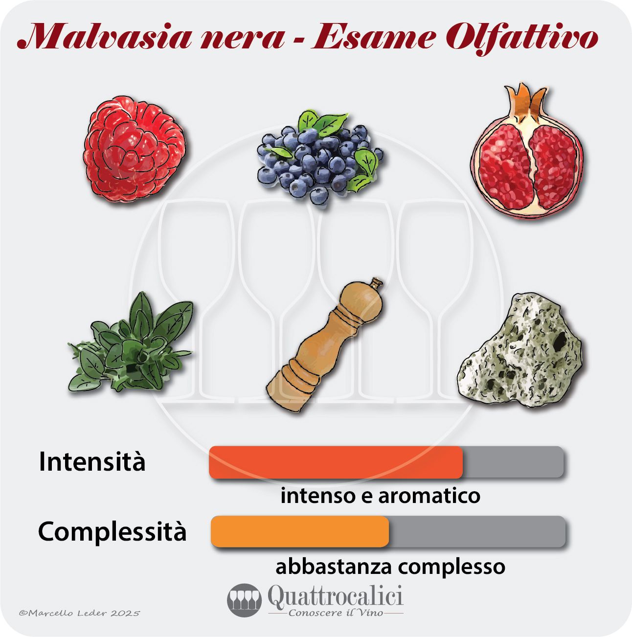 L'esame olfattivo dei vini Malvasia nera