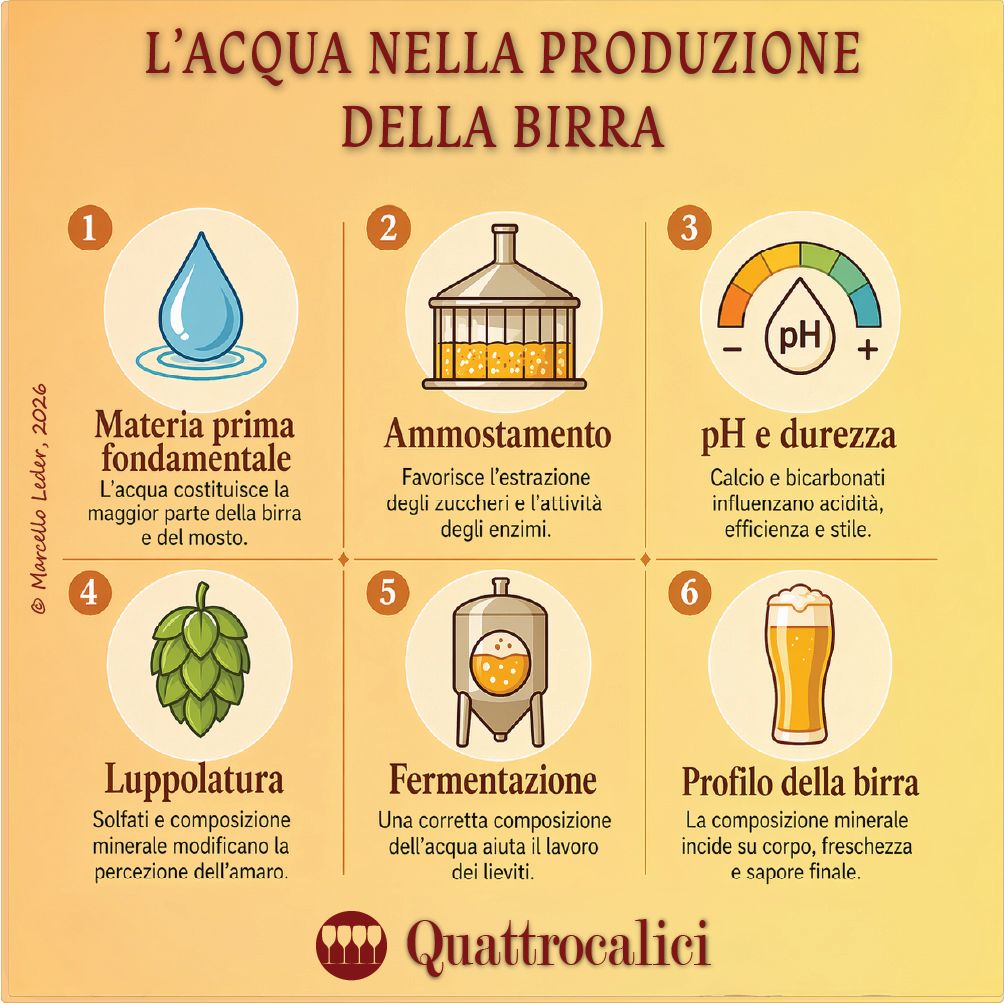 Acqua come materia prima per la birra