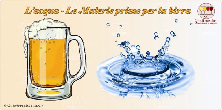 acqua - le materie prime per la birra