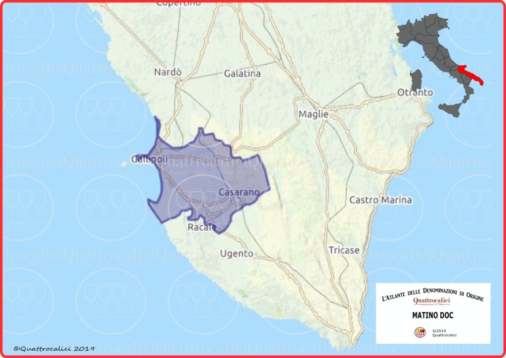 Matino DOC cartina