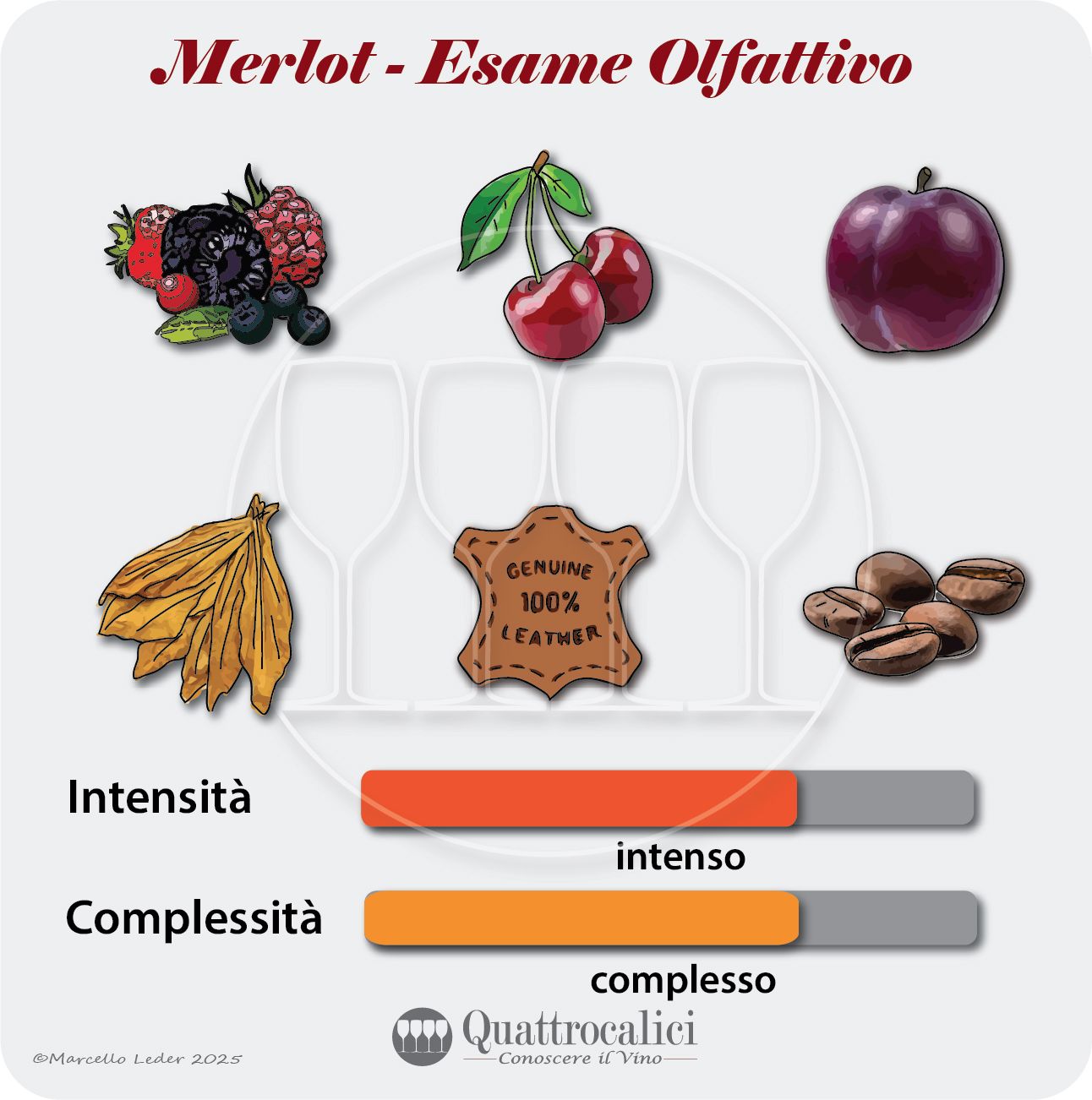 L'esame olfattivo dei vini Merlot