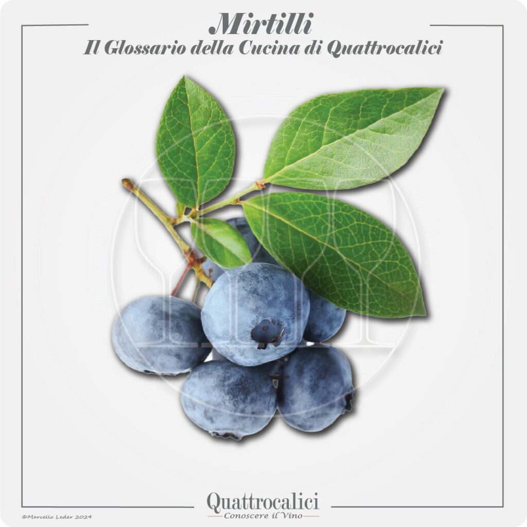 i mirtilli in cucina