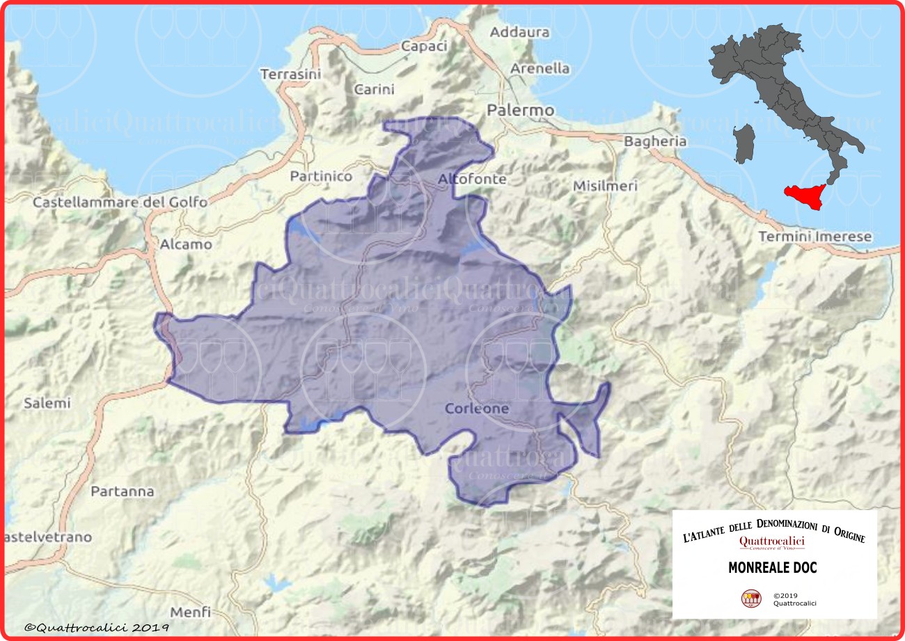 monreale doc cartina