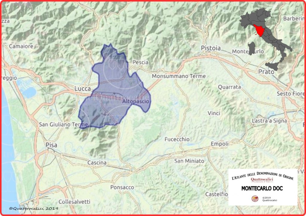 Cartina Montecarlo DOC