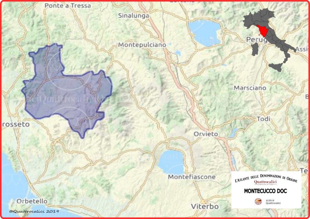 Cartina Montecucco DOC