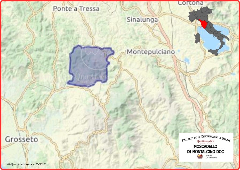 Cartina Moscadello di Montalcino DOC