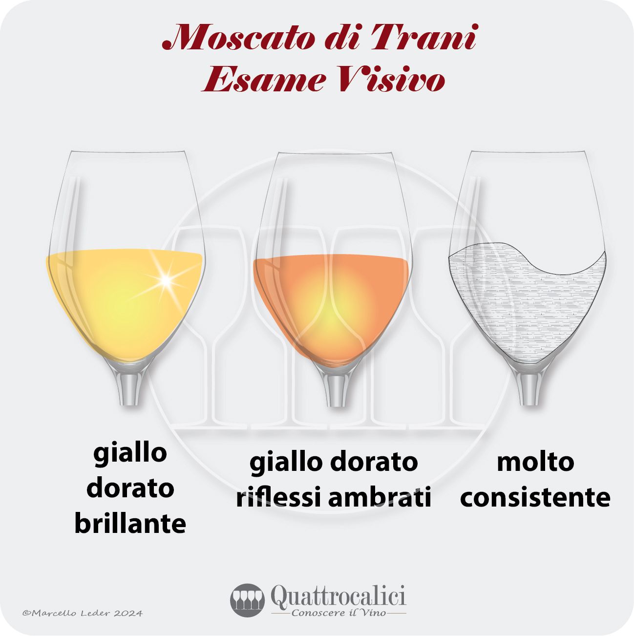 L'esame visivo del Moscato di Trani