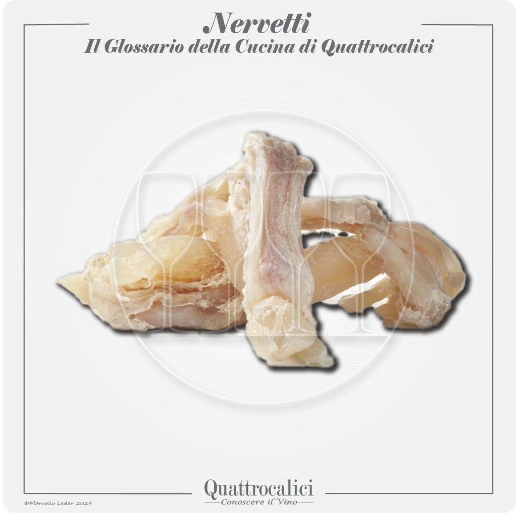 I nervetti in cucina e cpn il vino