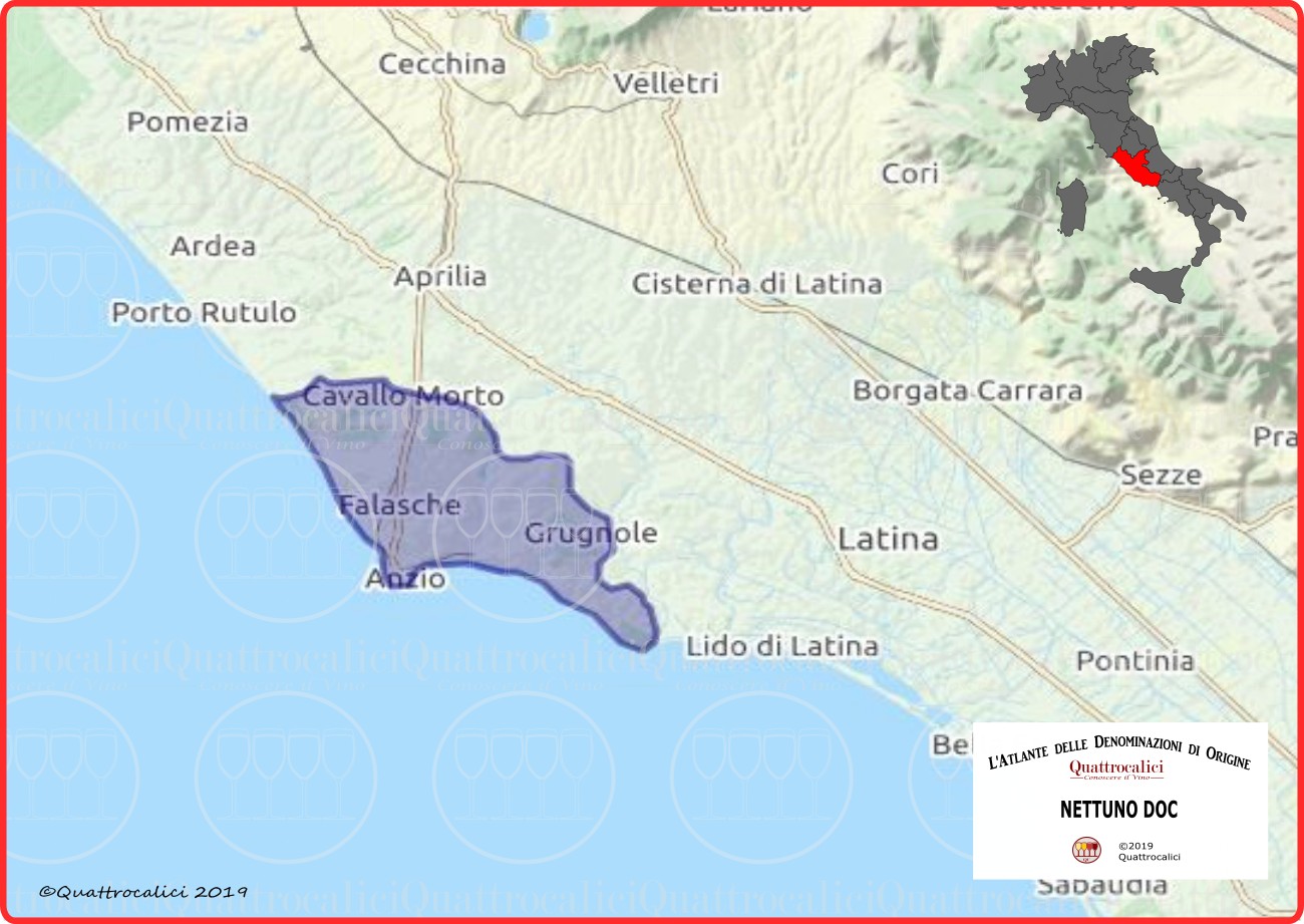 Nettuno DOC Cartina Denominazione