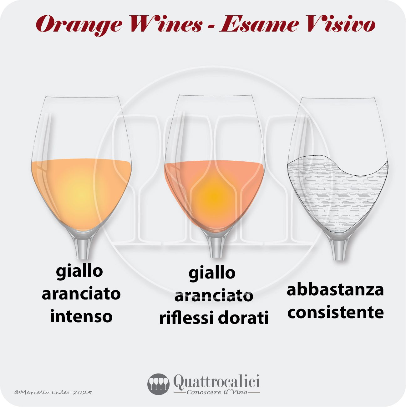 L'esame visivo degli Orange Wines