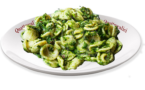 orecchiette con cime di rapa e vini in abbinamento