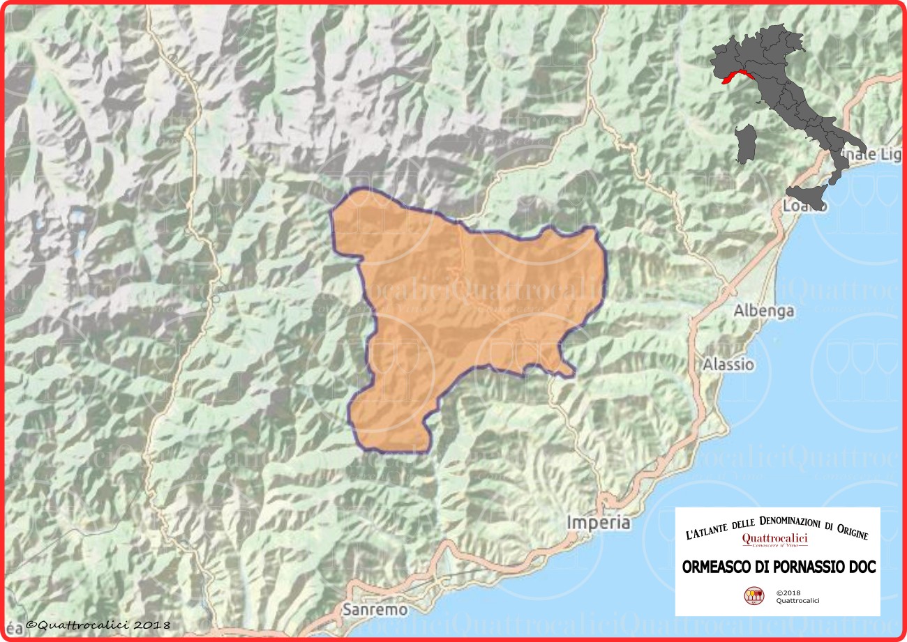 ormeasco di pornassio doc cartina