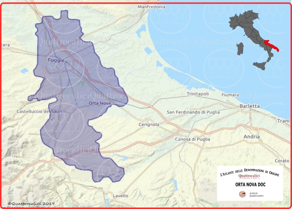 Orta Nova DOC cartina