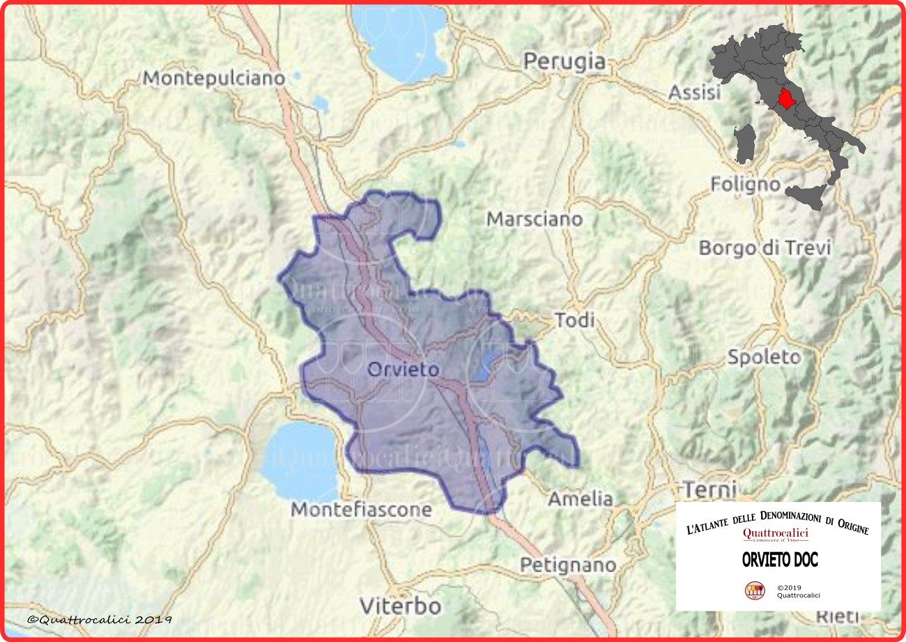 Orvieto DOC Cartina