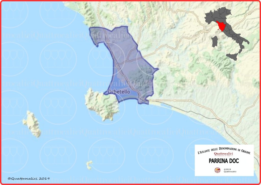 Cartina Parrina DOC