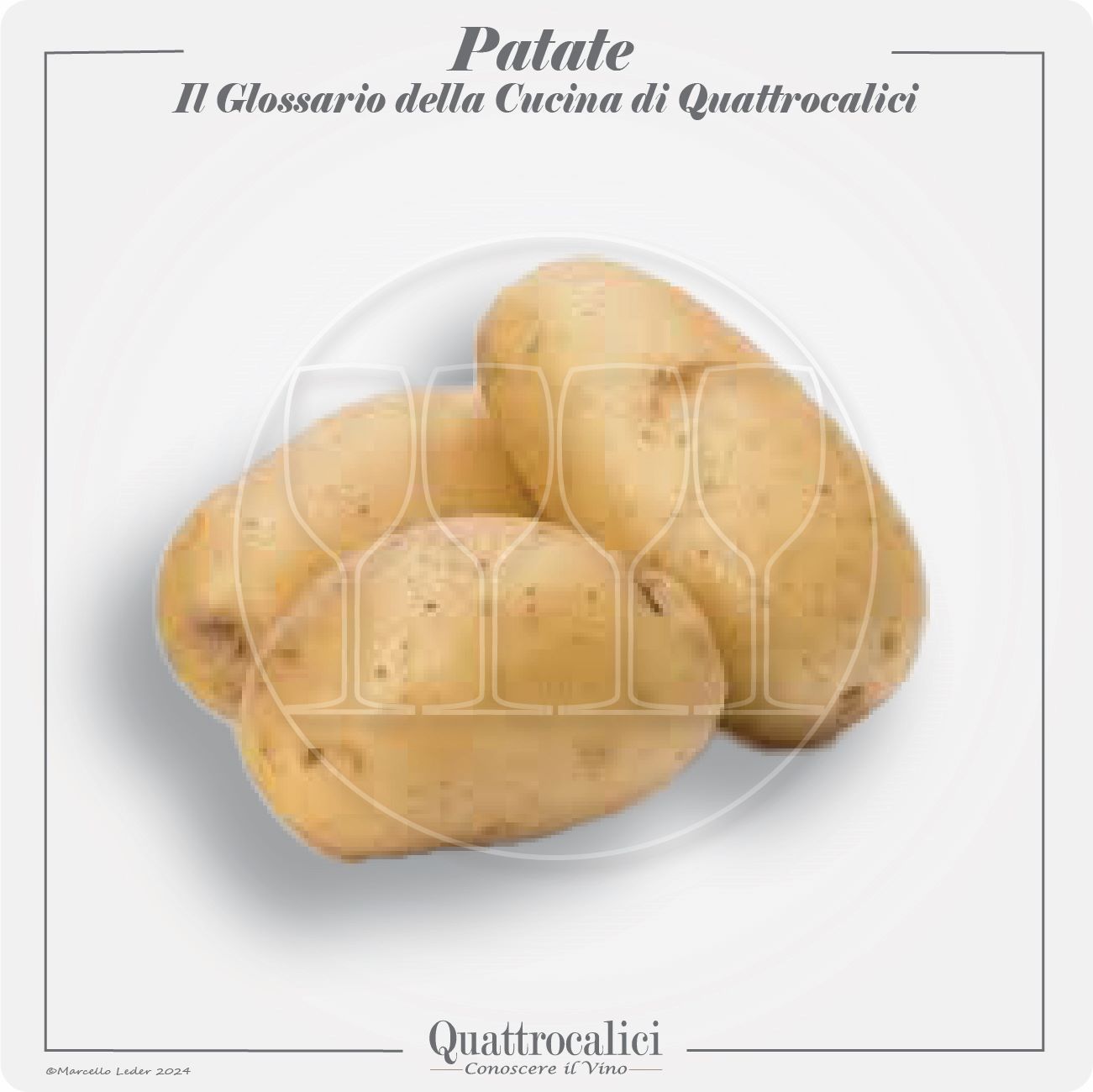 le patate in cucina e con i vini