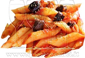 Penne alle olive nere