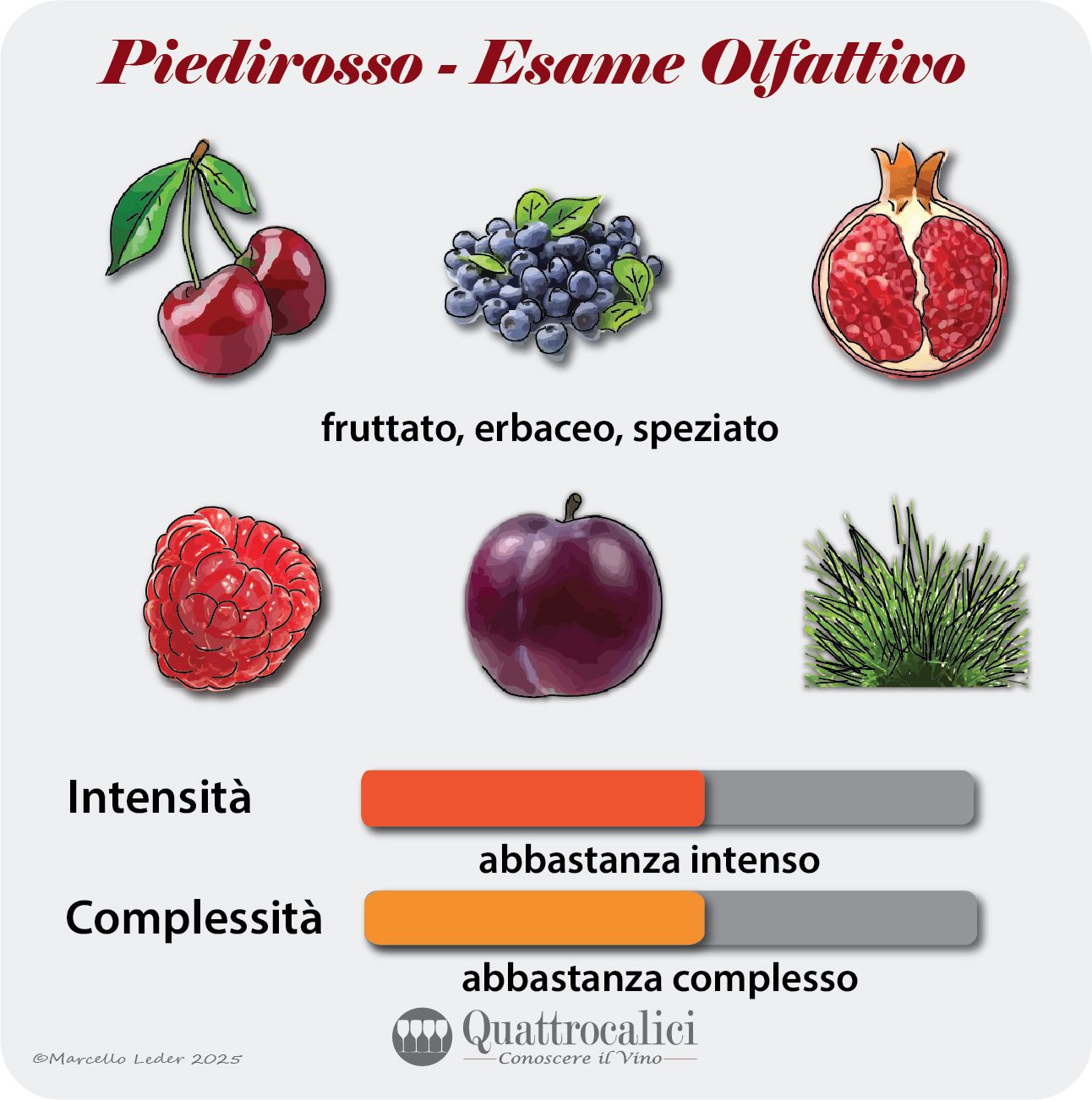 L'esame olfattivo dei vini Piedirosso