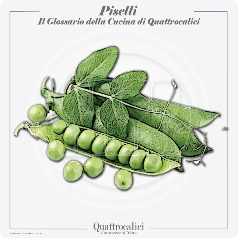 i piselli in cucina e con il vino