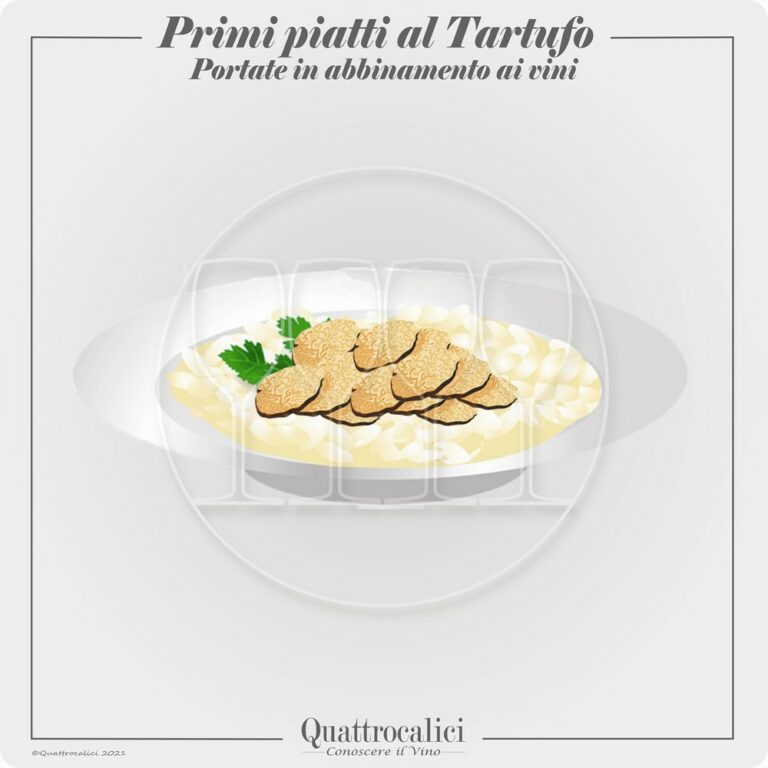 primi piatti al tartufo e vini in abbinamento