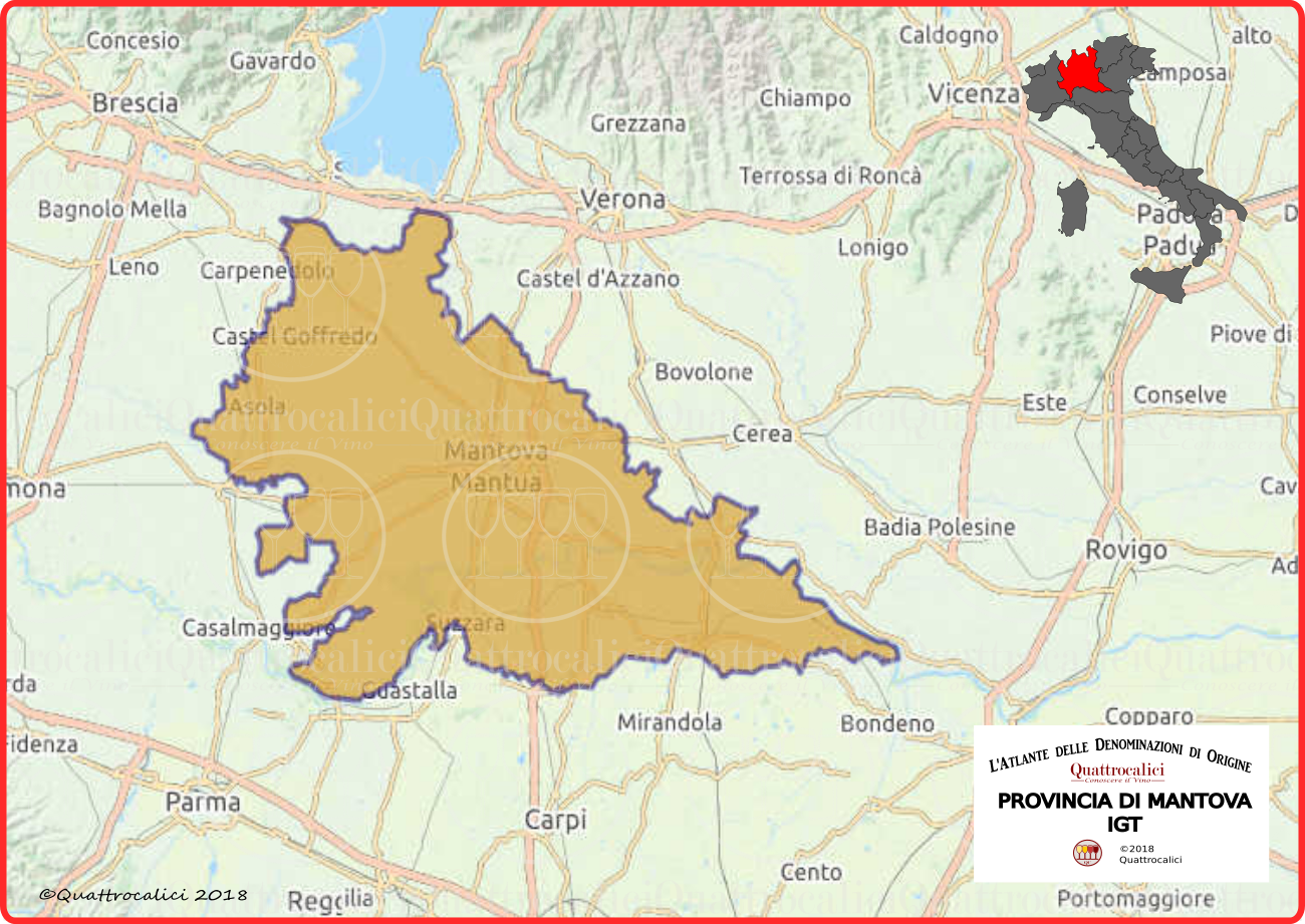 cartina provincia di mantova igt