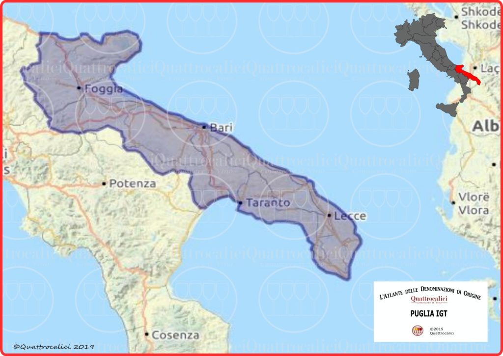Puglia IGT Cartina