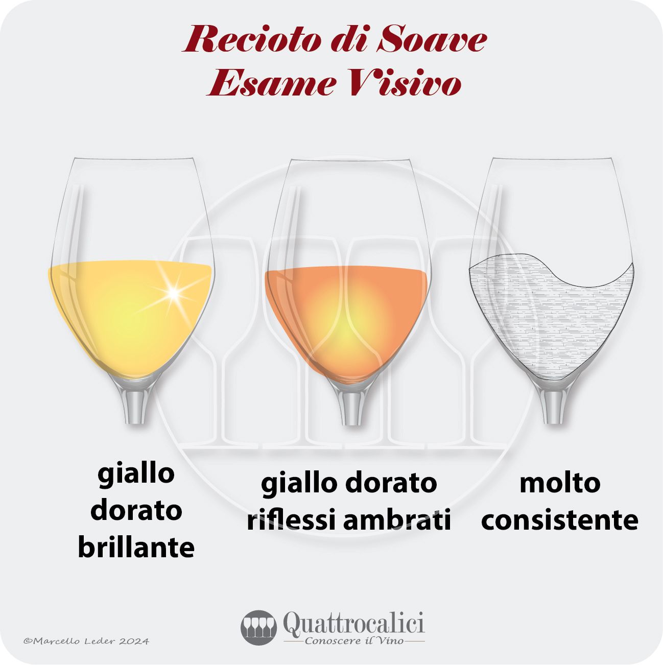 L'esame visivo del Recioto di Soave