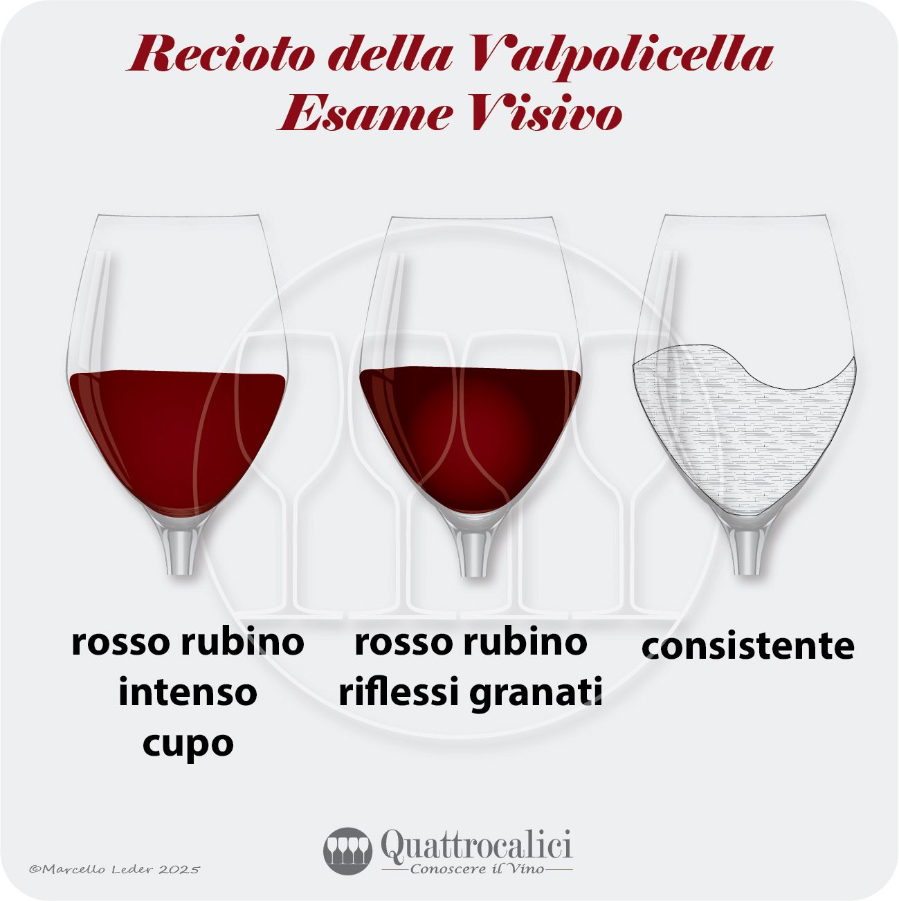 L'esame visivo dei vini Recioto della Valpolicella
