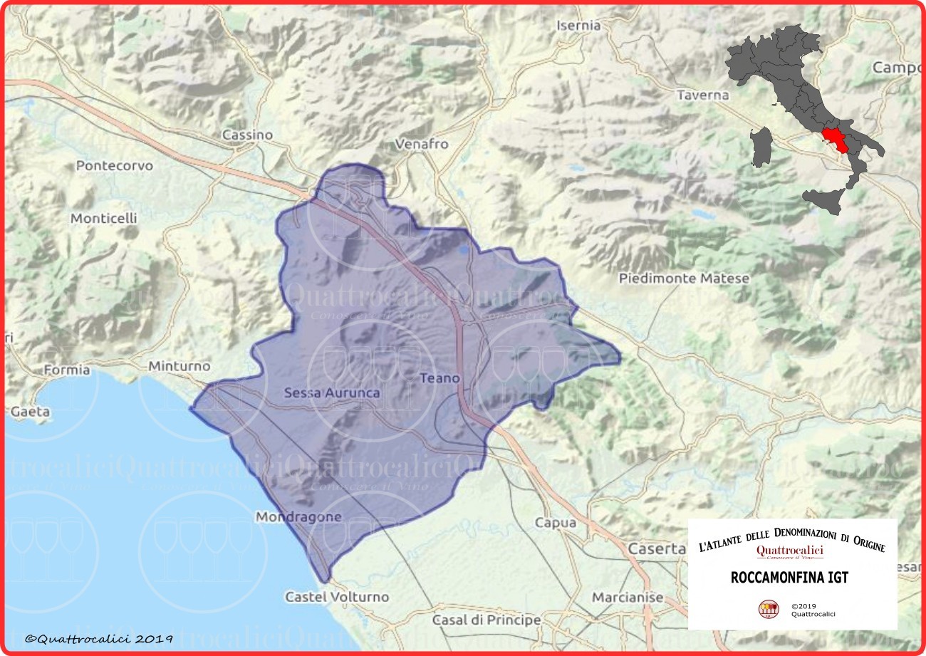roccamonfina igt cartina