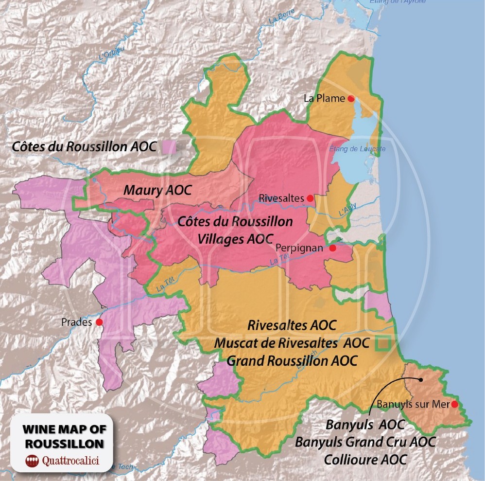 Carta dei vini del Roussillon