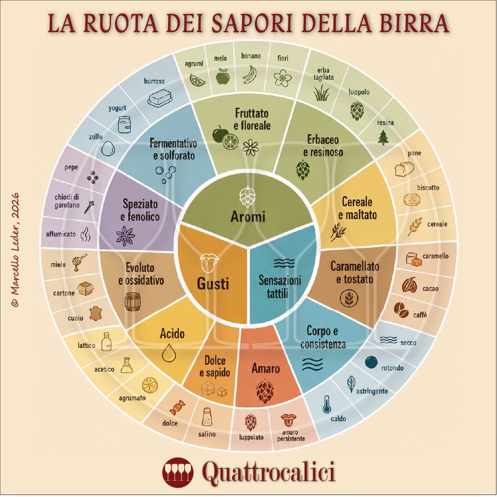 Ruota dei sapori della birra