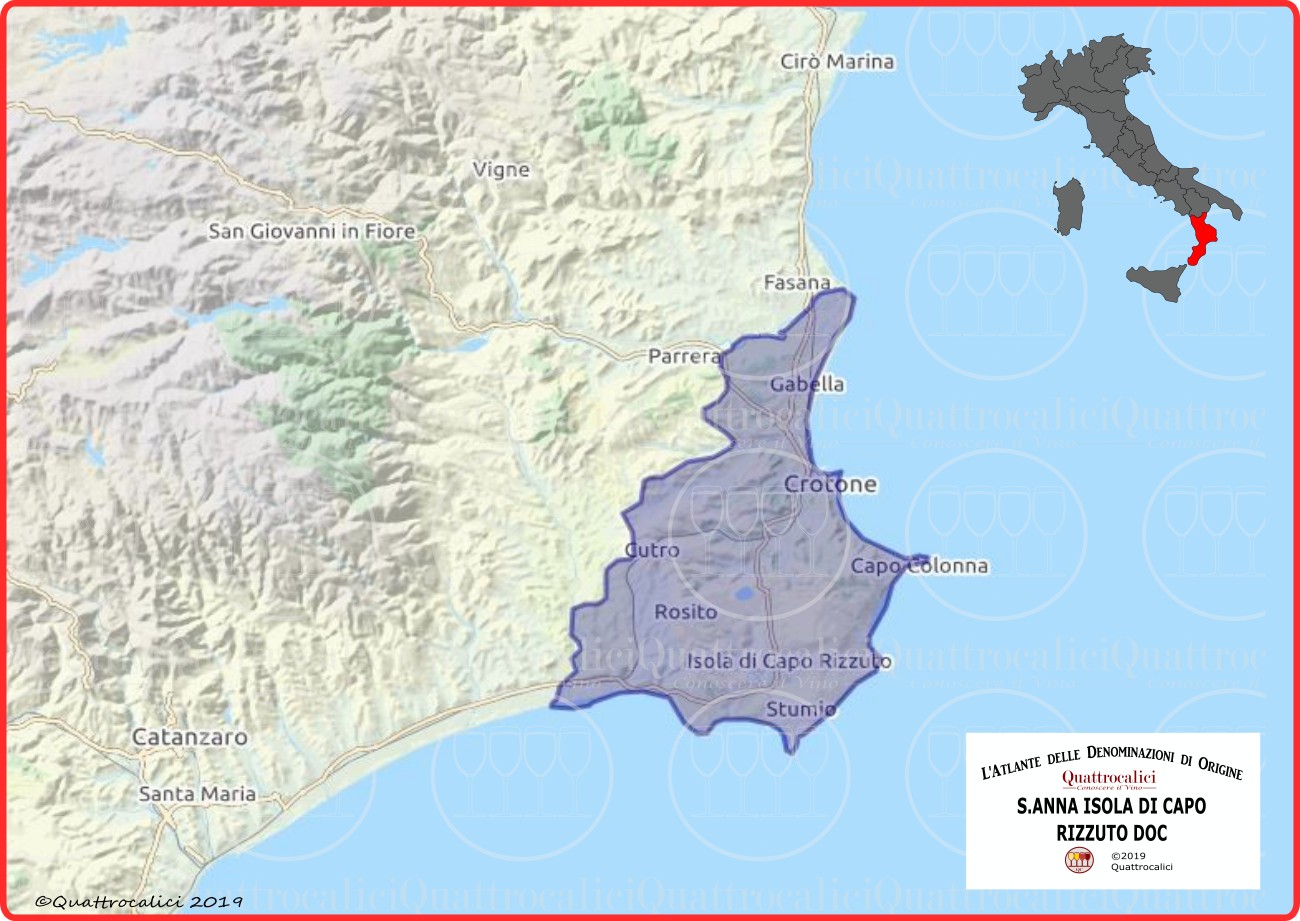 S.Anna Isola di Capo Rizzuto DOC cartina