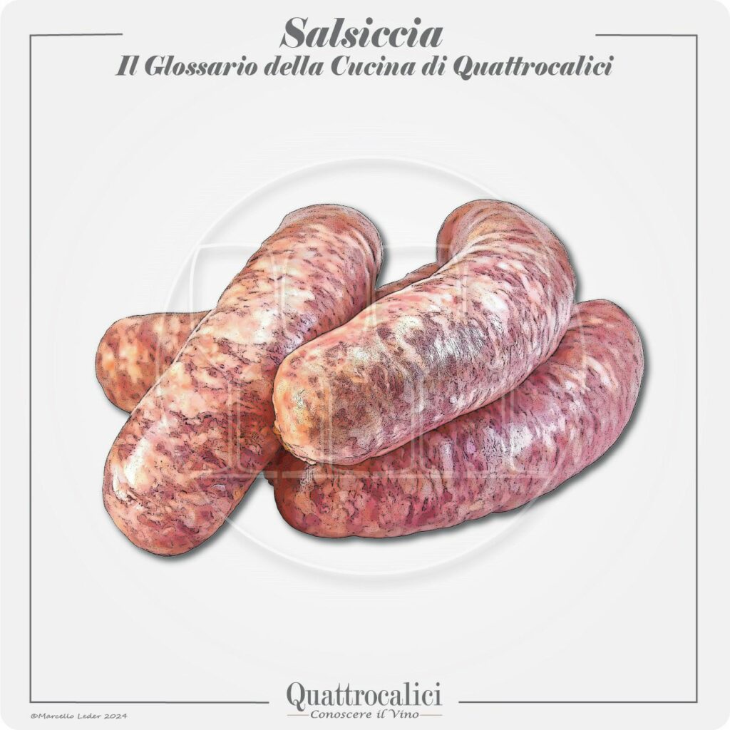 la salsiccia in cucina e con il vino
